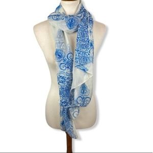 NWT sheer floral scarf